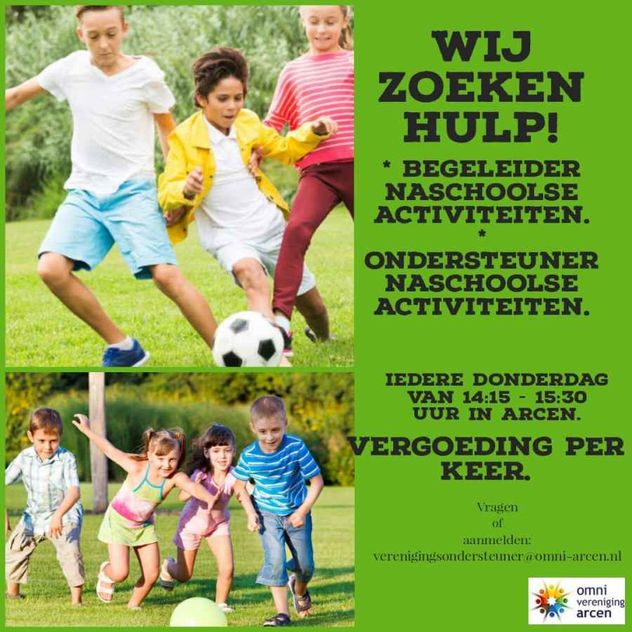 Vrijwilligers gezocht